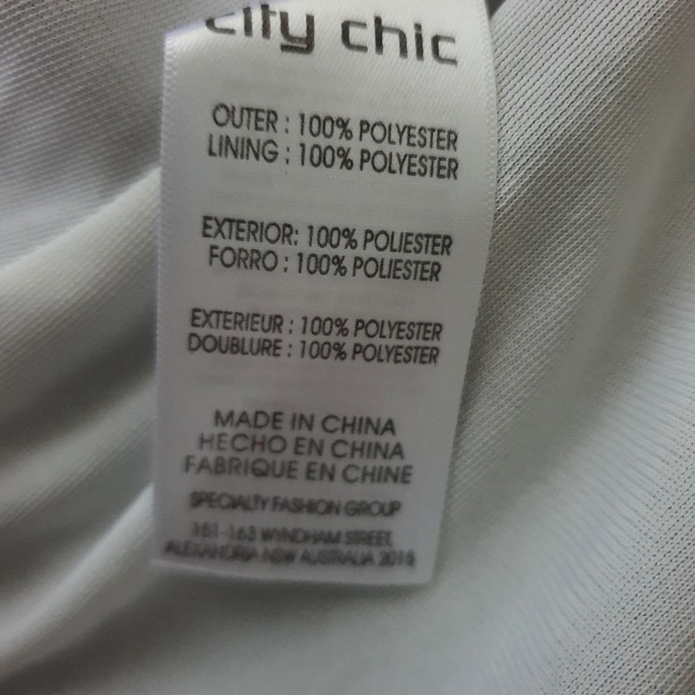 City Chic Laser Cut Black & White Sleeveless Fit and Flare Dress Size 16 - Picture 11 of 12